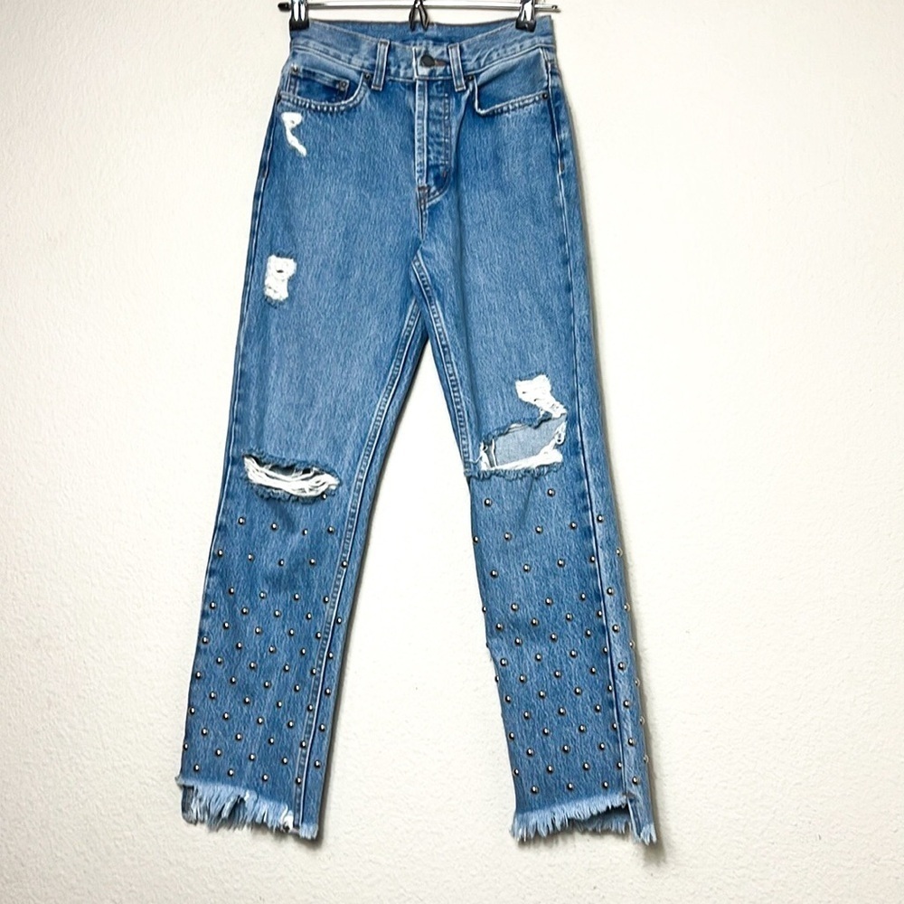 Carmar Studded Distressed Jeans